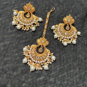 Indian Pakistani jhumka tikka bindi set